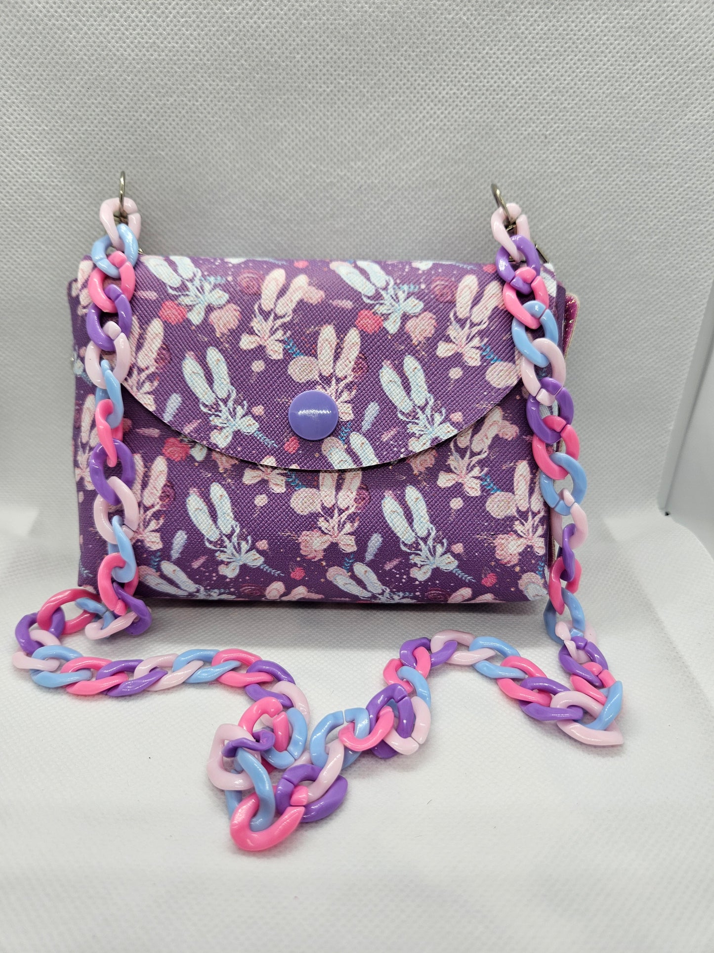 Kid's Faux Leather Purple Ballerina Purse