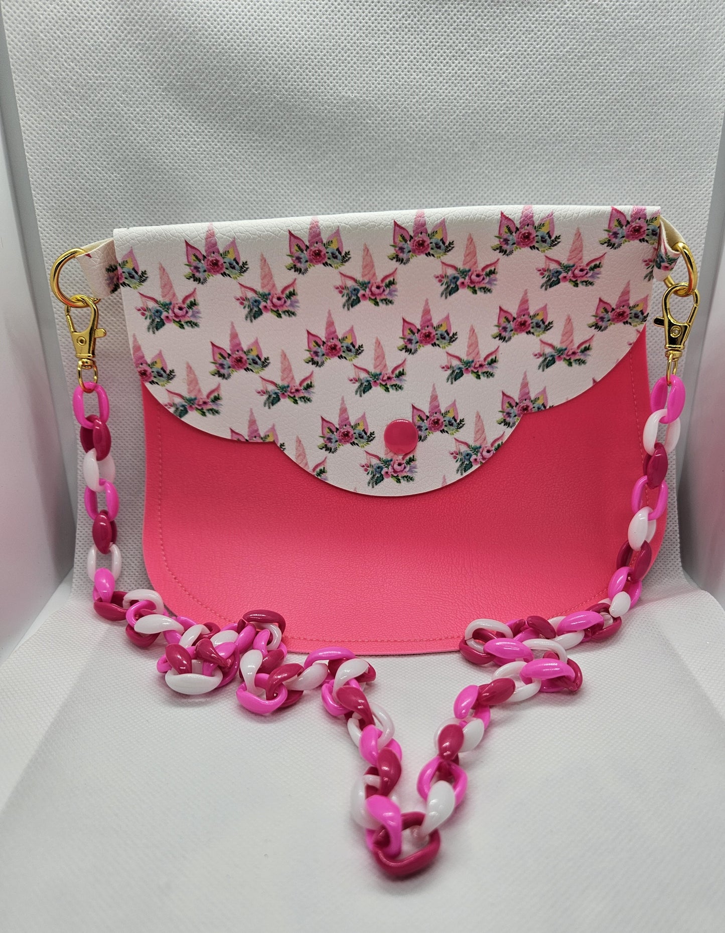 Pink Unicorn Faux Leather Purse